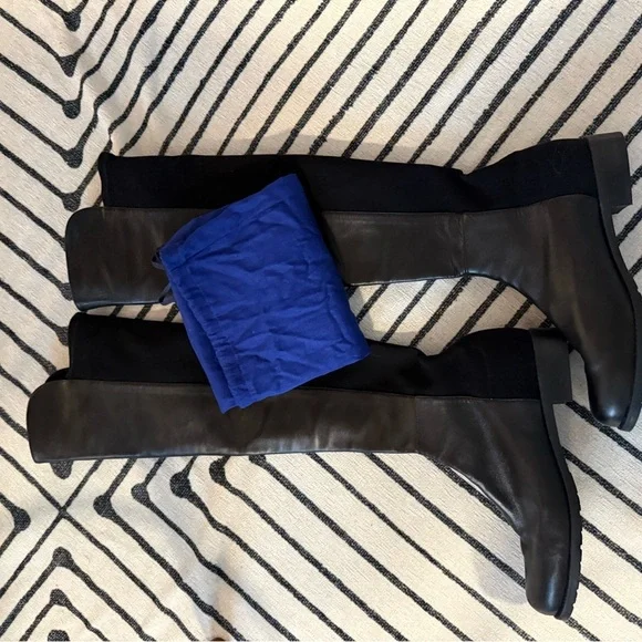 Stuart Weitzman 5050 Leather Over the Knee Boot Black size 11 - Picture 9 of 10